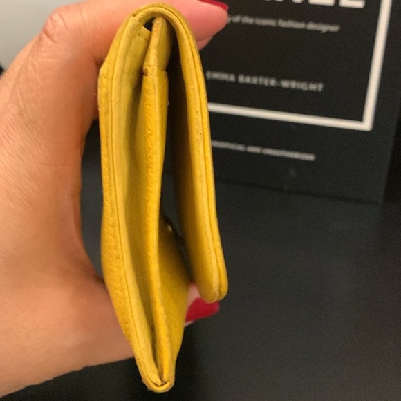 Chanel Yellow Caviar Wallet with Authenticity Card - Picture 13 of 13